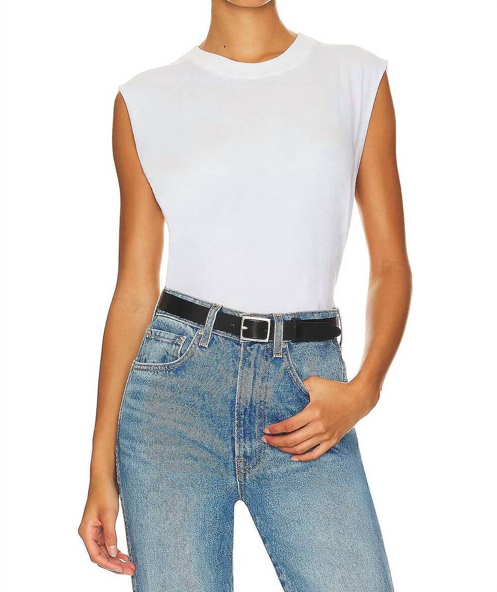 NEW ENZA COSTA cashmere easy vest in white